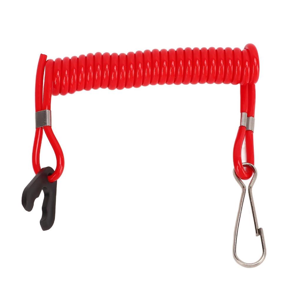 Boat Outboard Engine Motor Lanyard Kill Stop Switch Safety Tether Cord Lanyard for Outboard Motor Parts