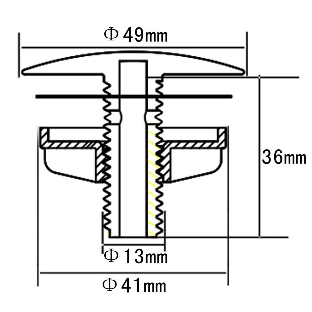 Teil Spülbeckenstöpsel Ersatz Wasserstopp Weiß 1 Stück 49mm