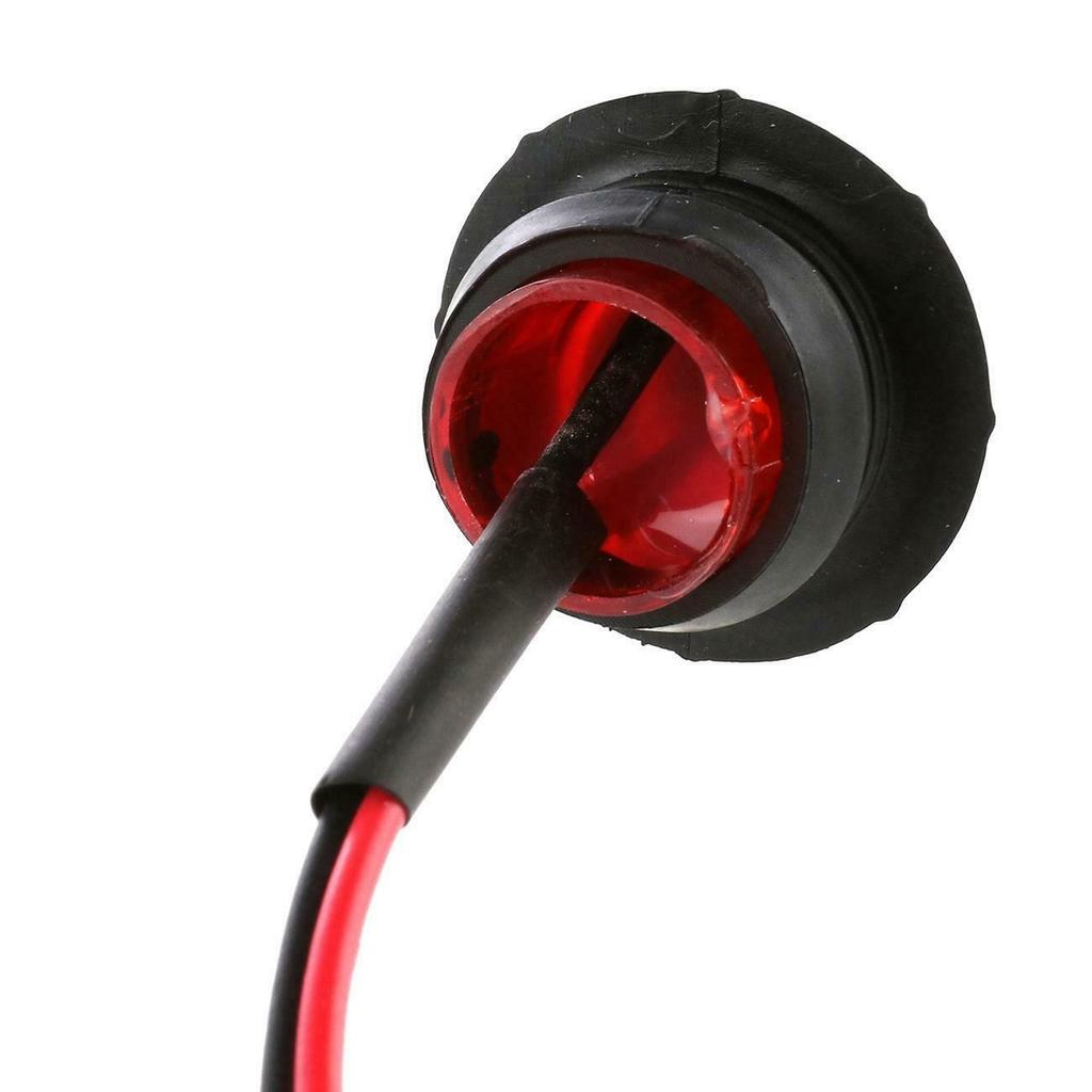 Lot De 6 Feux De Gabarit LED 24V - Rouges - Pour Camion, Caravane, Remorque - Universel