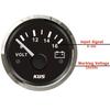 KUS Car Truck Boat 52mm 8-16V Display Voltmeters Pointer Voltage Gauges Marine 18-32V Volt Meters with Yellow or Red Backlight