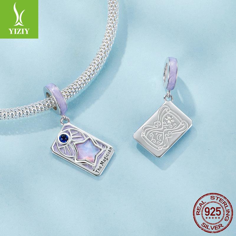 Tarot Magician Diy Pendant Jewelry Accessories Xiaohongshu Popular S925 Sterling Silver Beads