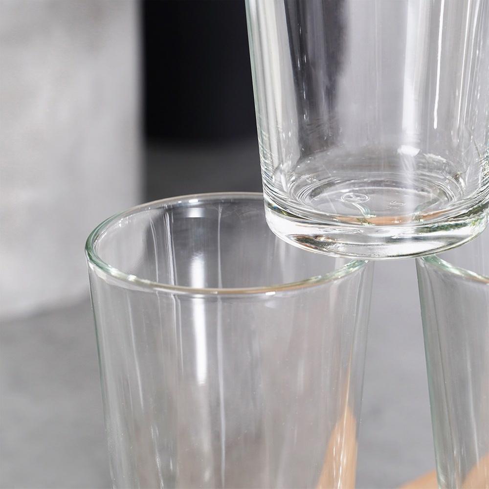 6x Trinkgläser für Wasser Saft Kompott Set Komplette Gläser für Getränke