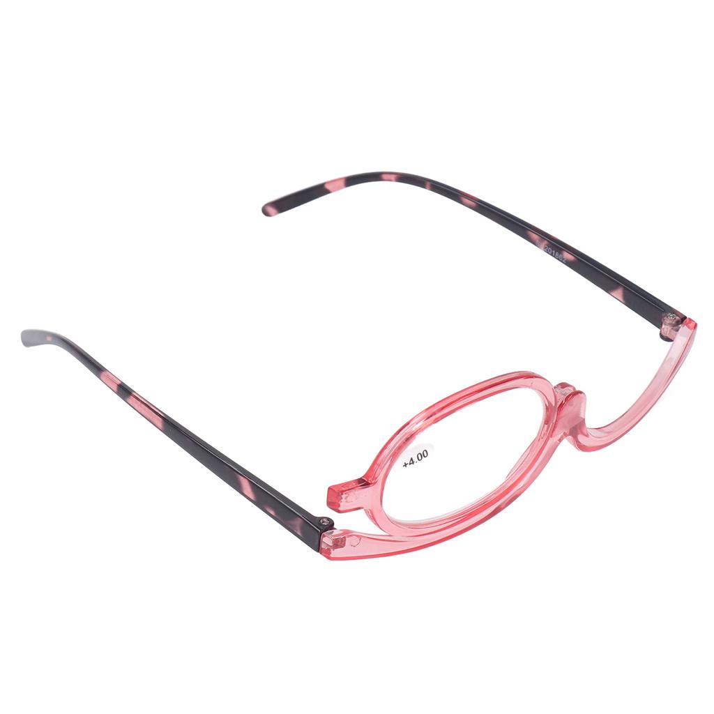 Magnifying Makeup Glasses Flip Down Scratch Resistant Lens Folding Cosmetic Reading Glasses for