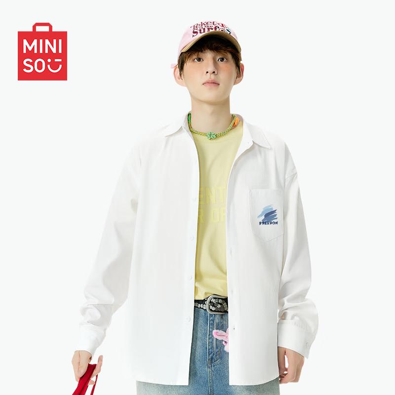 MINISO Men s Premium Ice Silk Long-Sleeve Shirt 3XL