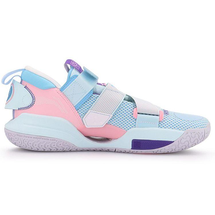 Li-Ning Wade All City 9 V2 Baby Blue Pink Men Sneakers ABAR075-3