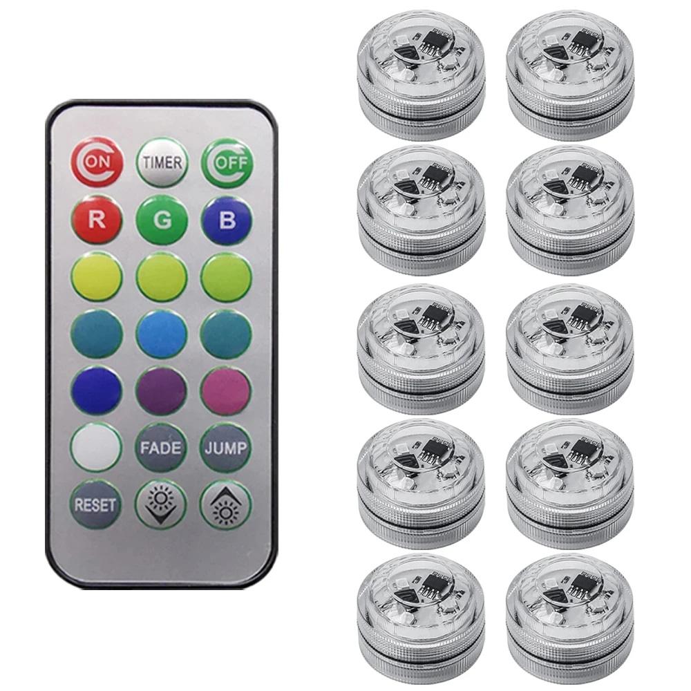 Car Remote Control Wireless Led Atmosphere Light Decoration Car Roof Foot Atmosphere Light 13 Colors Suitable for House Party