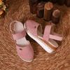 Large Size Sandals for Women, 2025 New Style Wedge Heel Sandals, Fashionable Toe Cap, Thick Sole, Lightweight Sandals