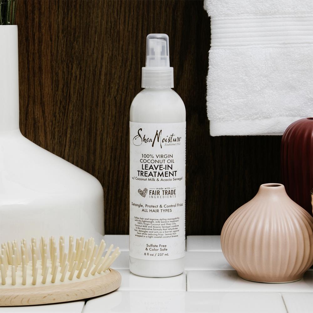 Sheamoisture 100 Virgin Coconut Oil Tägliche Feuchtigkeitspflege Leave-In-Behandlung 8,0 Oz