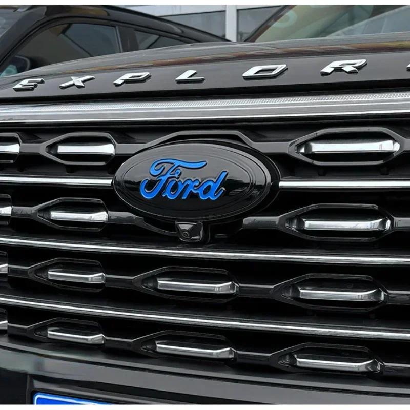Car Sticker Hot For Ford Car Steering Wheel Sticker Front Decal Tail Badge for Ford Explorer Escape Escape ST Kuga Mondeo Focus