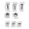 Kohlenstoffstahl-Fräser Spannzangenmuttern-Satz in mehreren Größen, einschließlich 6mm 6,35mm 8mm, für professionelle Holzbearbeitungsarbeiten