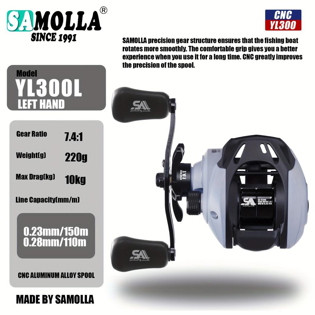 Long Distance Casting Reel High Speed Gear Ratio Corrosion Resistant Brass and Stainless Steel Bearings Smooth Performance for Saltwater Fishing