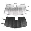 Car Front Windshield Sunshade Window Shade Foldable Sun Visor Cover Fit For Chevy Silverado For GMC-SIERRA 2014-2017 Car Interior Accessories