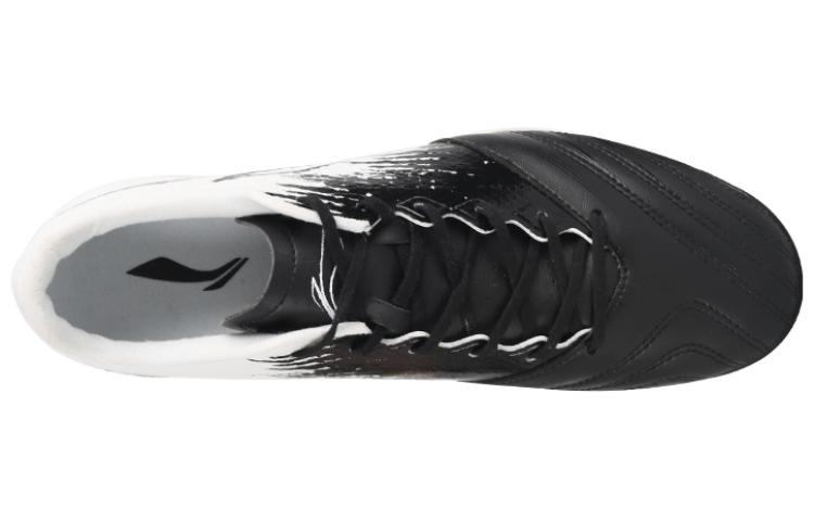Li Ning Artificial Turf AG Artificial Ground Slip Resistant Abrasion Resistant Soccer Shoes Men's White Black YSTT011-1