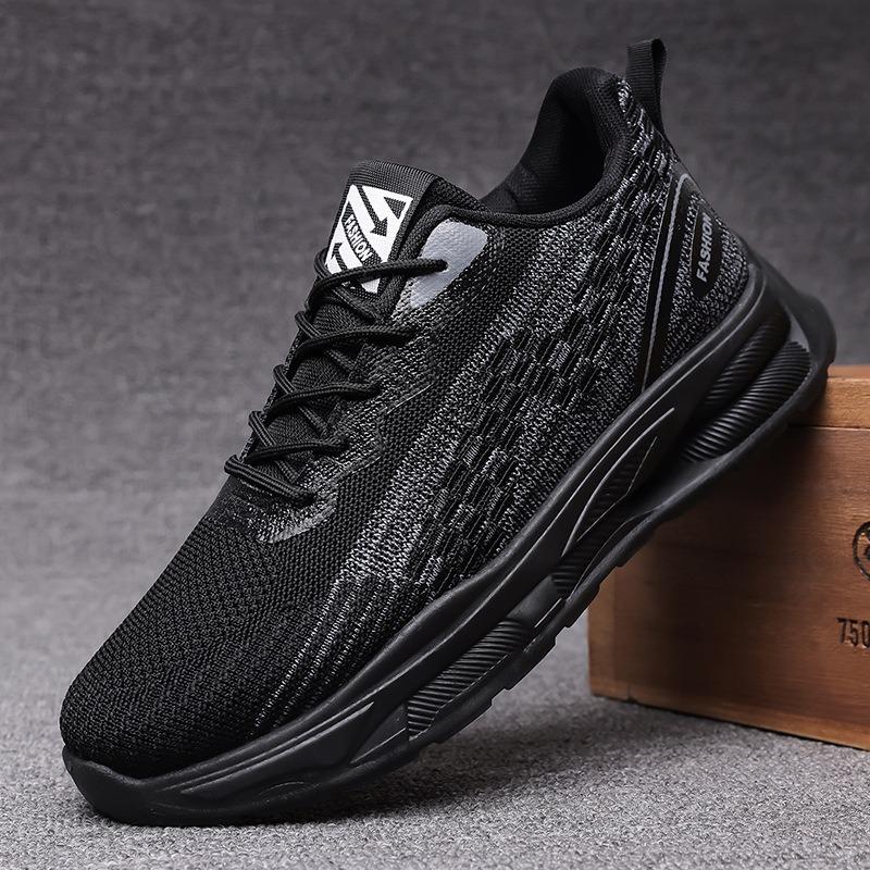 Men's shoes fly-woven breathable shoes summer new trendy shoes casual shoes soft-soled sports running shoes