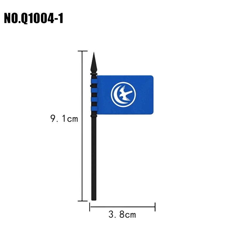 Medieval Military Castle Knight Soldier Shields Building Blocks Flags Movie Figures Accessories Mini Compatible Brick Toy Gifts
