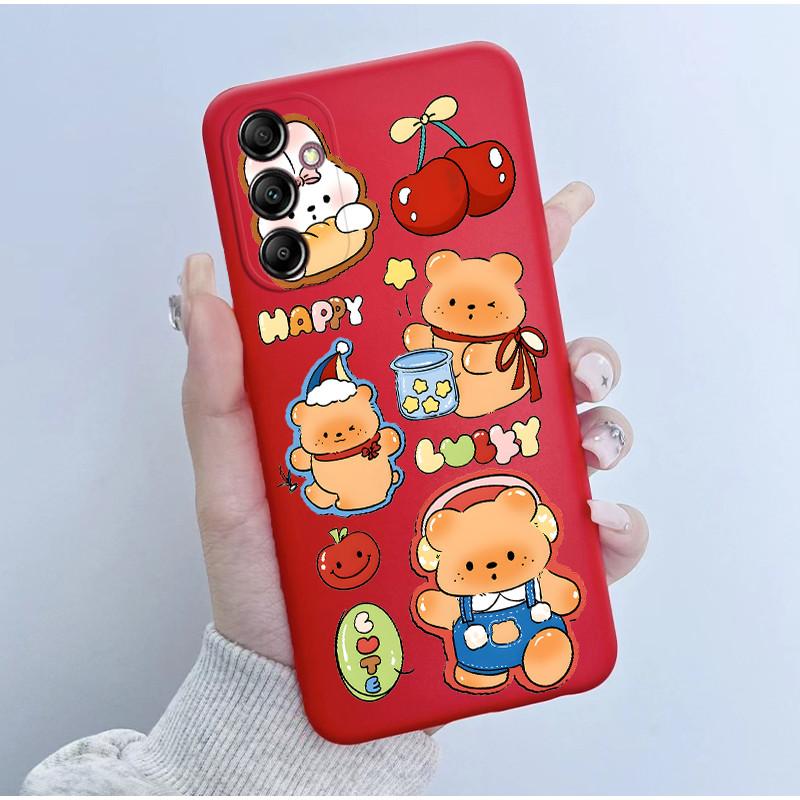 For Samsung Galaxy A14 4G Case A145 Soft TPU Silicone Cover Cute Astronaut Panda Phone Case For Samsung A14 5G A146B Coque Funda