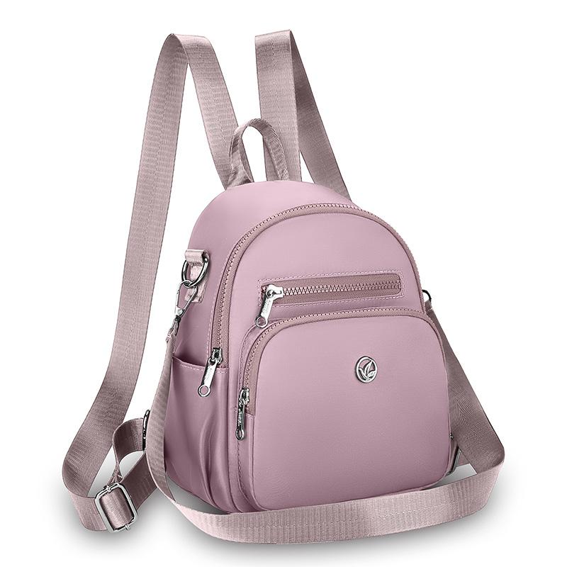 

Новый модный повседневный женский рюкзак Высококачественная мягкая ткань Женская сумка через плечо Многофункциональная нагрудная сумка Сумка-тоут для женщин 20cmX10cmX25cm фиолетовый