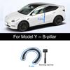 Pro Tesla Model Y 2021-2024 Sada těsnících lišt dveří Zvukotěsnící gumové těsnění pro Model 3 Sada těsnění B-sloupku Redukce hluku