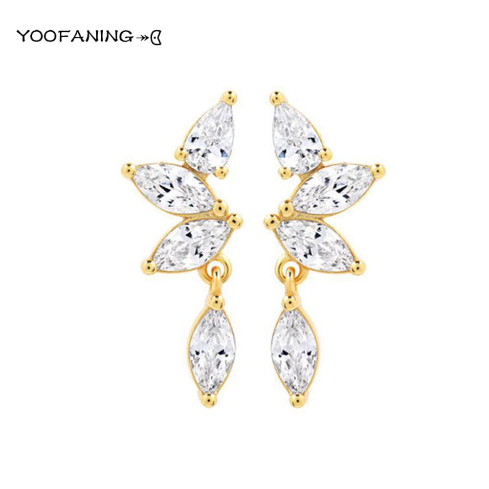 925 Silver Ear Needle High Luxury Earrings Colored Zircon Leaf Tassel Design Exquisiteearrings for women Jewelry Party