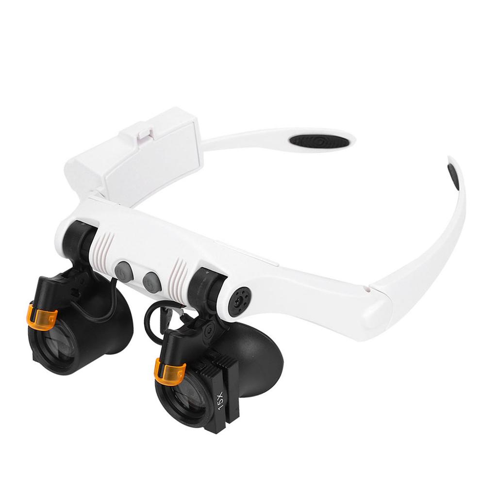 Multifunktionale Kopfhalterung LED 21 Kombination Lupe mit austauschbarer Linse für Inspektion