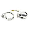 Metal Chastity Cage Stainless Steel Chastity Cage BDSM Anti-shedding Restraint Control Cock Ring Erotic Sex Toys For Men Gay