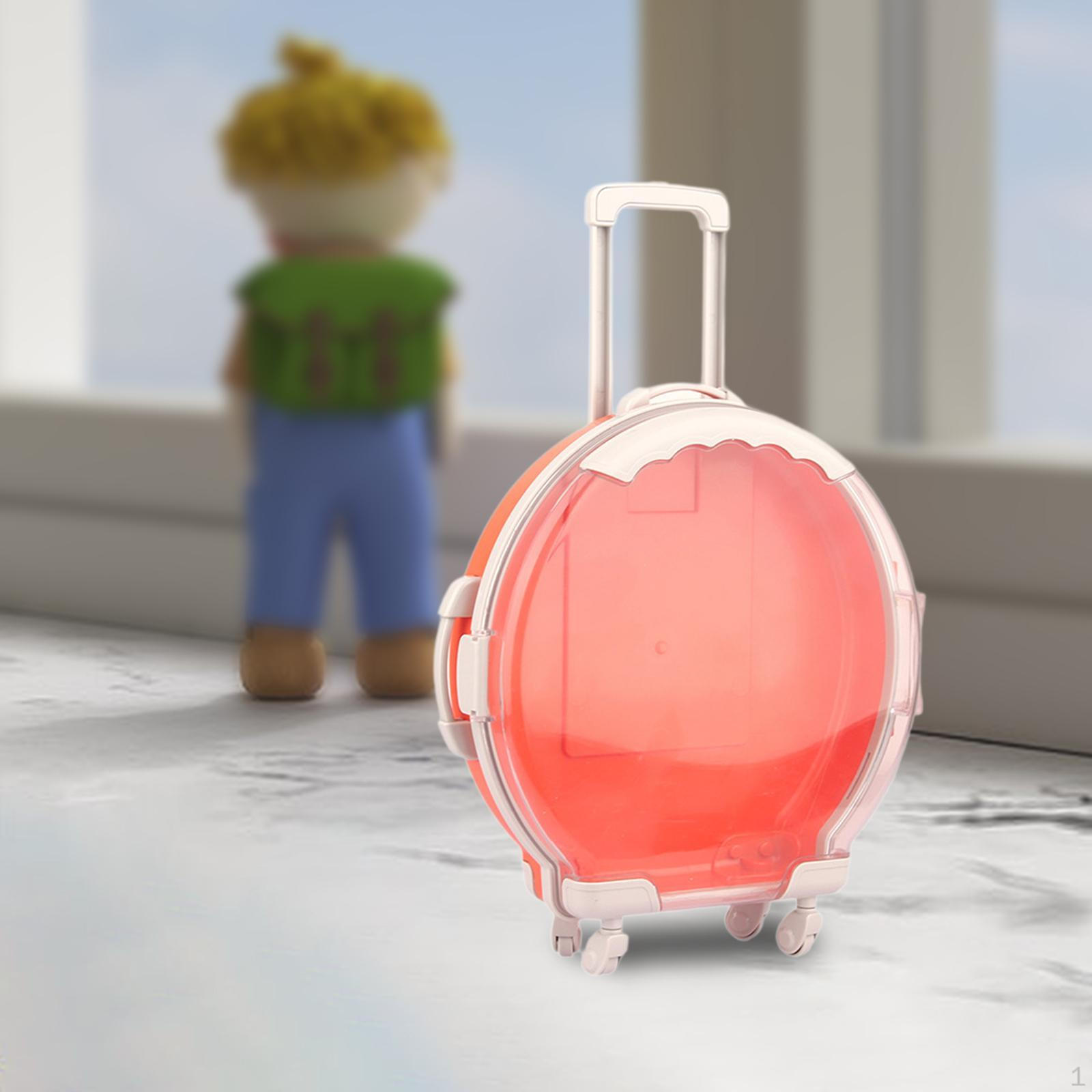 

Очаровательный дорожный чемодан для кукол 18 - миниатюрный чемодан с открывающейся конструкцией