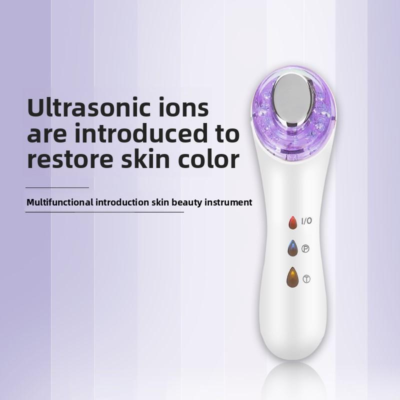 Ultrasonic Beauty Instrument Multifunctional Introduction of Ion Cell Skin Rejuvenation Instrument Cleansing Vibration Massage Skin Beauty Instrument