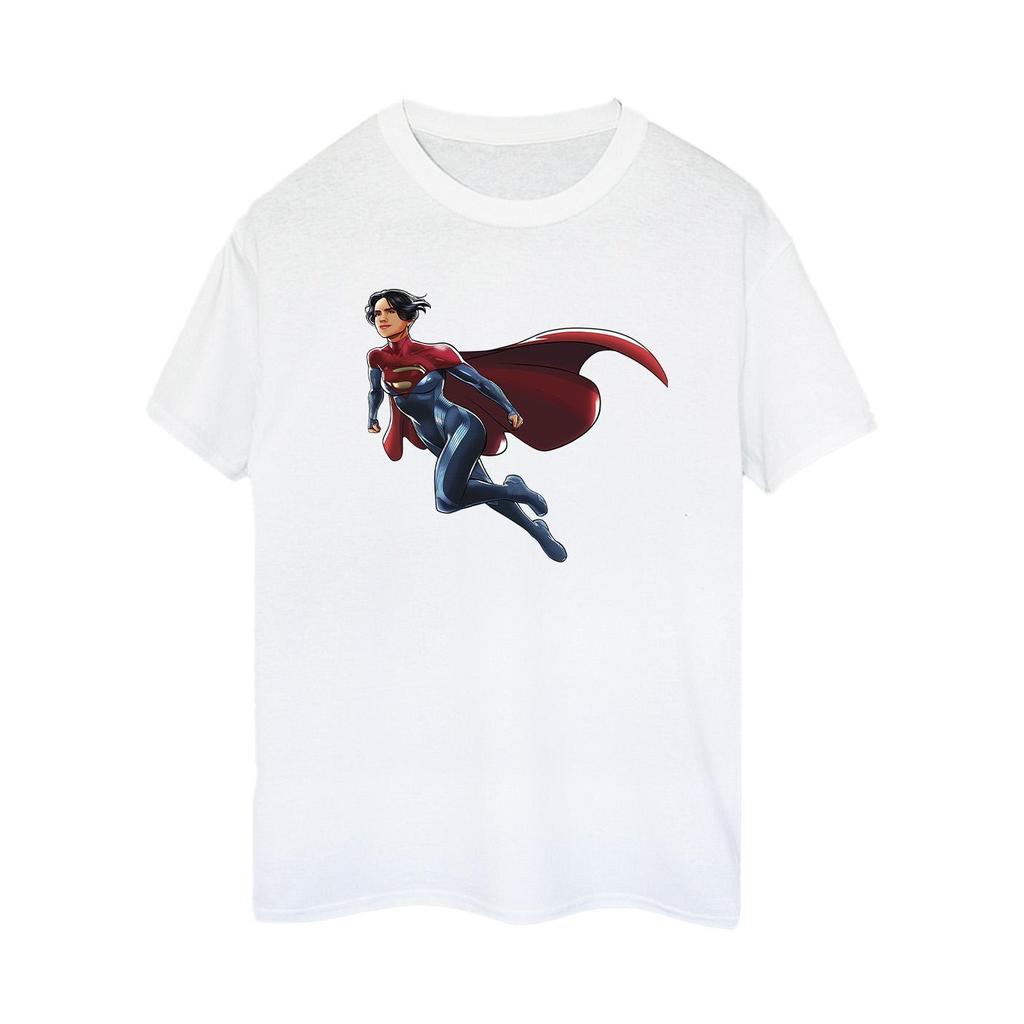 DC Comics Womens/Ladies The Flash Supergirl Cotton Boyfriend T-Shirt