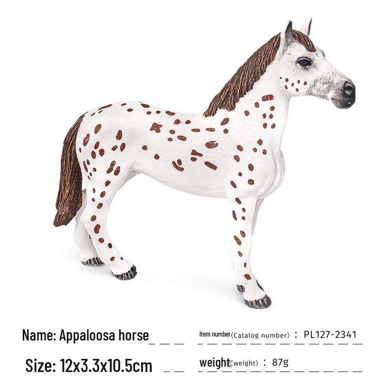 Wildpferd & Pferd Figurenset für das kognitive Spiel von Kindern