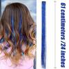 Box Set of 12 Pieces of Wigs with Laser Gold Wire Extensions for Women's Shiny Colored Silk Wigs