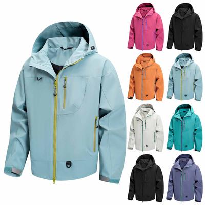 Men's Hooded Zipper Outdoor Mountaineering Jacket Couple Loose Casual Jacket