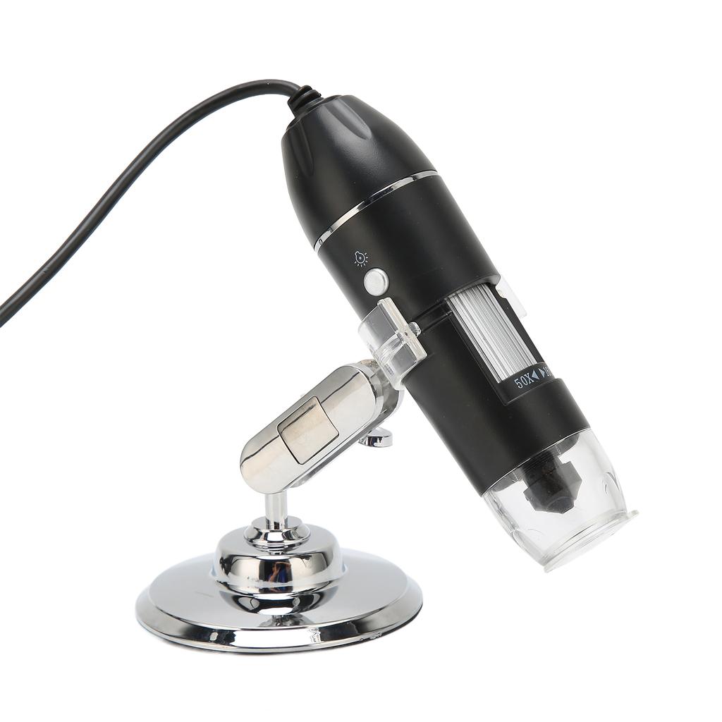 3 In 1 USB Digital Microscope 50X‑1600X Portable Handheld 8 LED Magnification Endoscope Camera for