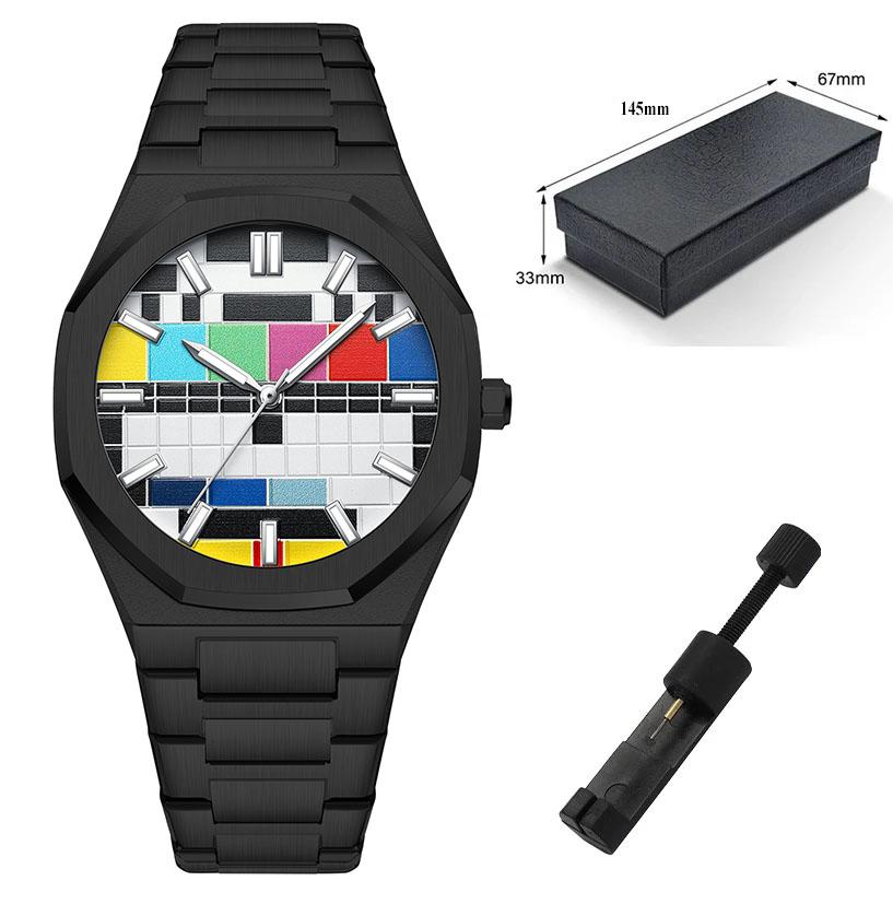 New Fashion Luxury Watches For Man Creative Dial Unique Design Luminous Steel Strap Waterproof Quartz Watch Gift reloj hombre