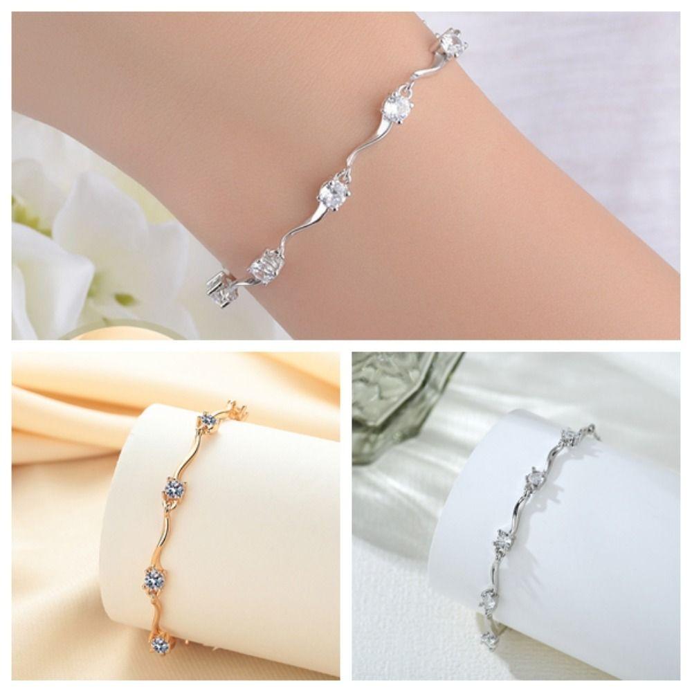 2pcs Adjustable Couple Bracelets Thin Light Luxury Bracelet  Wedding Anniversary