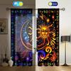 2 Pcs Sun and Moon Print Curtains  Suitable for Bedroom  Living Room Kitchen Decoration  Home Decoration  Window Decoration