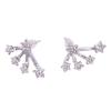 Elegant Sparkling Studs Light Luxury Zircon Earrings Women Star Crystal Earrings  Gifts