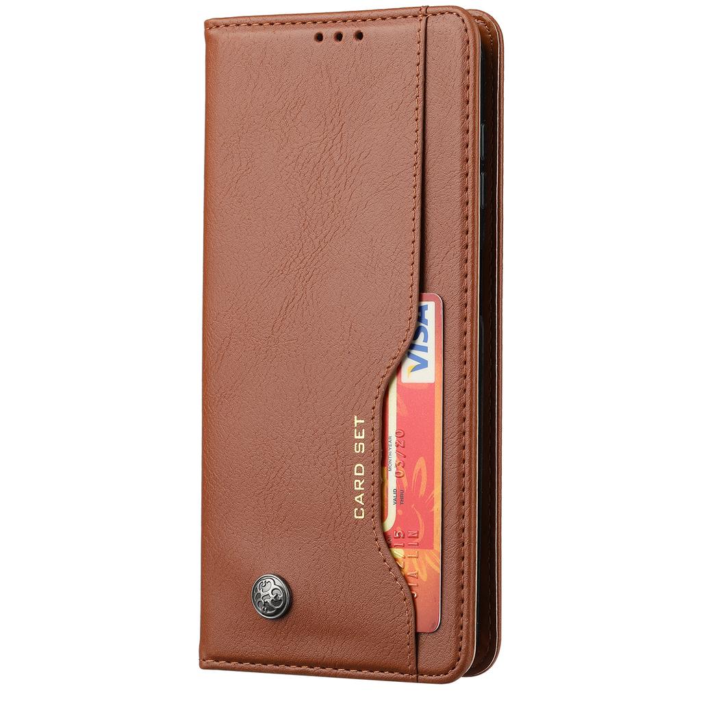 For Samsung Galaxy A14 5G/4G Outer Card Slot PU Leather Case Magnetic Auto-absorbed Wallet Stand Phone Cover
