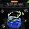 Car Air Freshener Double Ring Aromatherapy Diffuser Rotating Solar Freshener Aromatherapy Fragrance
