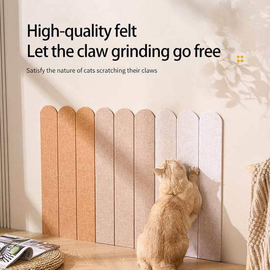 Cat Scratch Mat Self-Adhesive Felt Board Cat Scratcher Carpet Furniture Protector