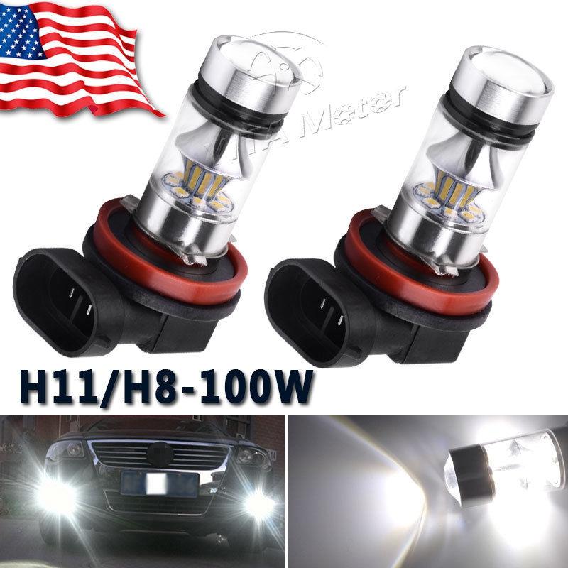 

H9 Led H7 H11 9005 HB3 9006 HB4 100 Вт 6000 К супер белые светодиодные противотуманные фары для автомобиля противотуманные фары светодиодные фары