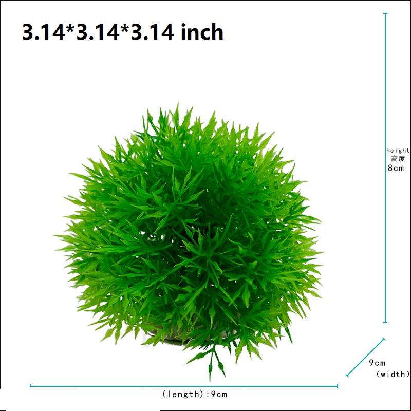 

Fish Tank Decoration Aquarium Decorative Artificial Aquarium Grass Ball Durable Faux Water Plant for Fish Tank Decor ZSP112