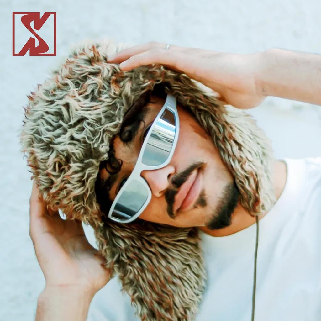 [SHEEN KELLY] Wrap-around Sport Sunglasses for Women and Men, Vintage Y2K Oval Frame Eyewear, Outdoor Shooting