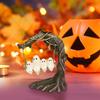 Halloween Cute Ghost Tree Swing Decor Swing Ghost Halloween Figurines Table Decor Spooky Halloween Decorations Party Supplies