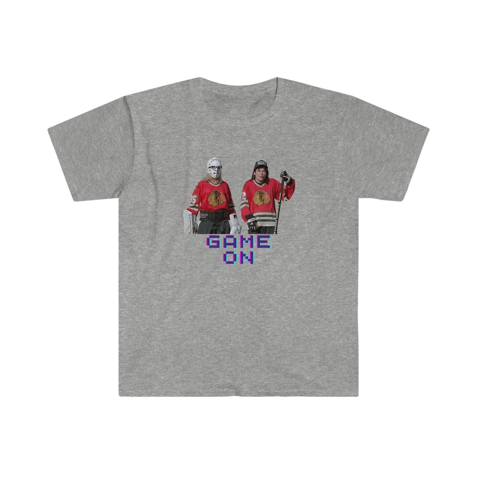 Wayne s World Game On T-Shirt: 90s Movie Street Hockey L