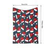Cozy Christmas Throw Blanket Santa Claus Pattern Reversible Flannel Warm Soft Bedspread Holiday Decor Gift Festive Home Textile