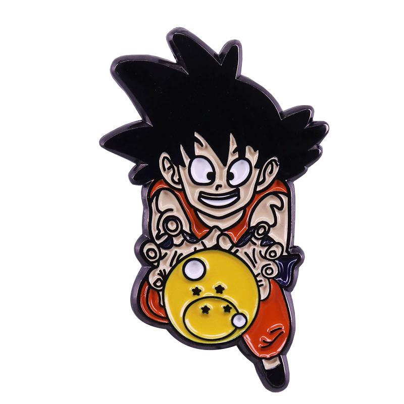 Anime Dragon Ball Enamel Pins Cute Goku Vegeta IV Piccolo Brooch Backpack Clothing Jewelry Metal Badge Accessories Gifts