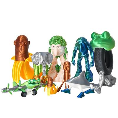 Novelty Articulated Figure Tungtungtung Sahur 3D Printing Wood Stick Man Figurine Desktop Arm Movable Action Figure Collectible