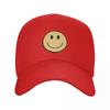 Hippie Trippy Retro Yellow Smiley Face Baseball Cap Luxury Hat Snapback Cap Unisex hat derby hat Golf Women Unisexs