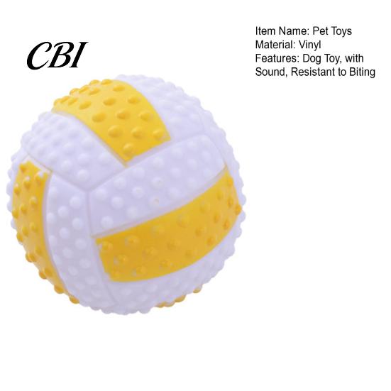 Tough Chew Toy for Dogs Dog Ball, Sound-Producing Rubber Durable Pet Sound Making Toy, Cleans Teeth Interactive Training Outdoor Play Tartar Removal