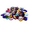 100g Round Shape Clear Glass Mosaic Tiles for Making Kids Crafts 15mm